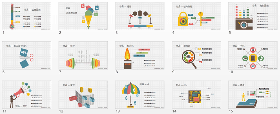 PPT圖形圖表,PPT圖表,PPT圖表模板,PPT圖表素材,扁平風(fēng)PPT